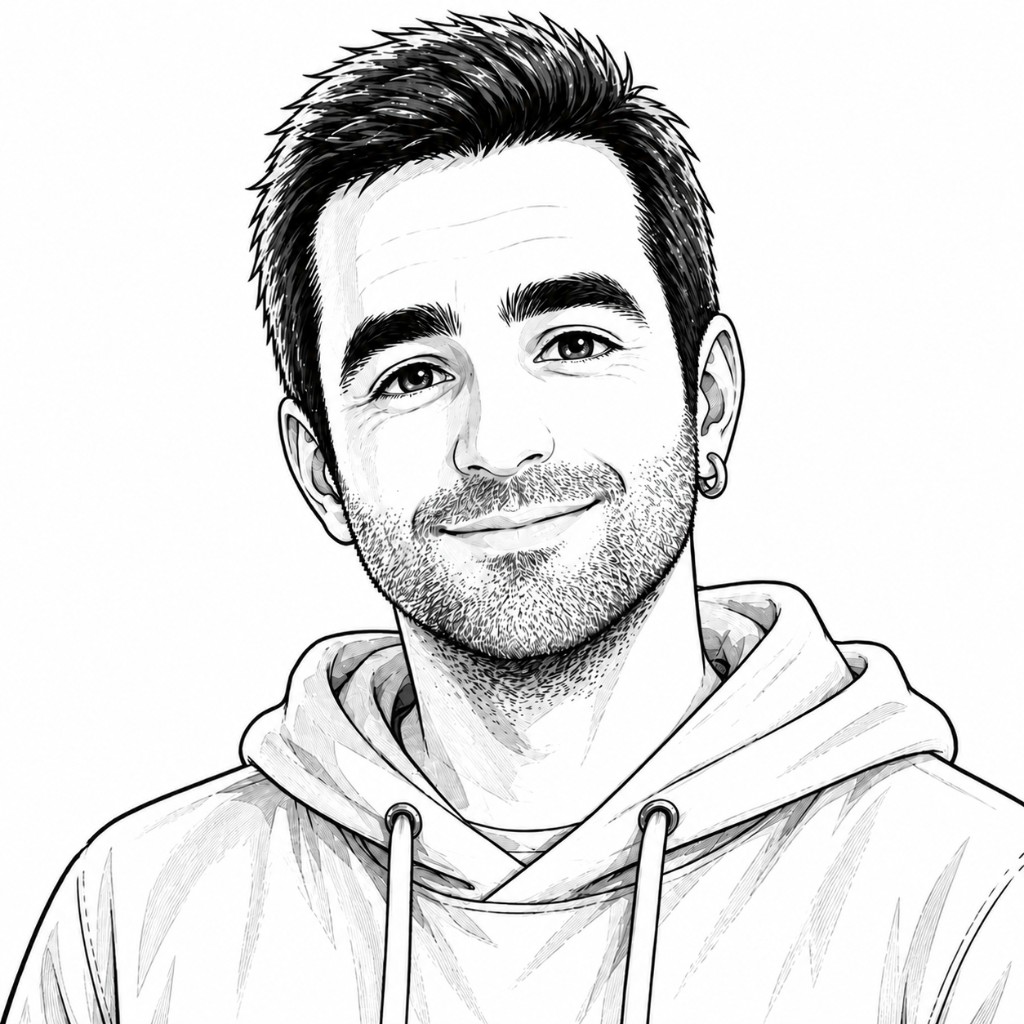 Portrait illustré d'Arturo Salamone